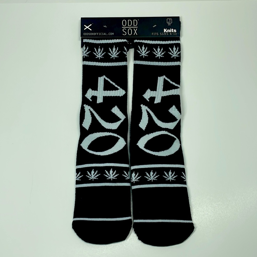 New Odd Sox 420 Crew Socks